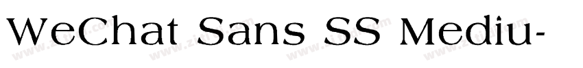 WeChat Sans SS Mediu字体转换